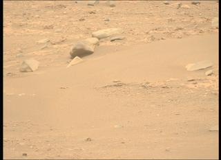 View image taken on Mars, Mars Perseverance Sol 588: Left Mastcam-Z Camera