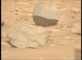 View image taken on Mars, Mars Perseverance Sol 588: Left Mastcam-Z Camera