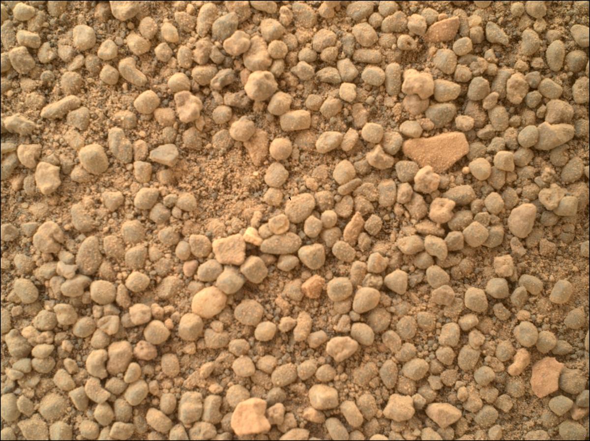 This image was taken by SHERLOC_WATSON onboard NASA's Mars rover Perseverance on Sol 589