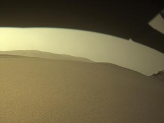 View image taken on Mars, Mars Perseverance Sol 593: Front Left Hazard Avoidance Camera (Hazcam)