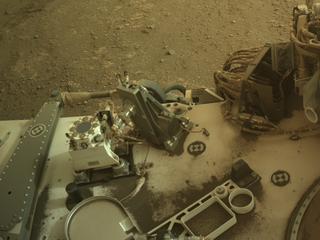 View image taken on Mars, Mars Perseverance Sol 593: Left Navigation Camera (Navcam)