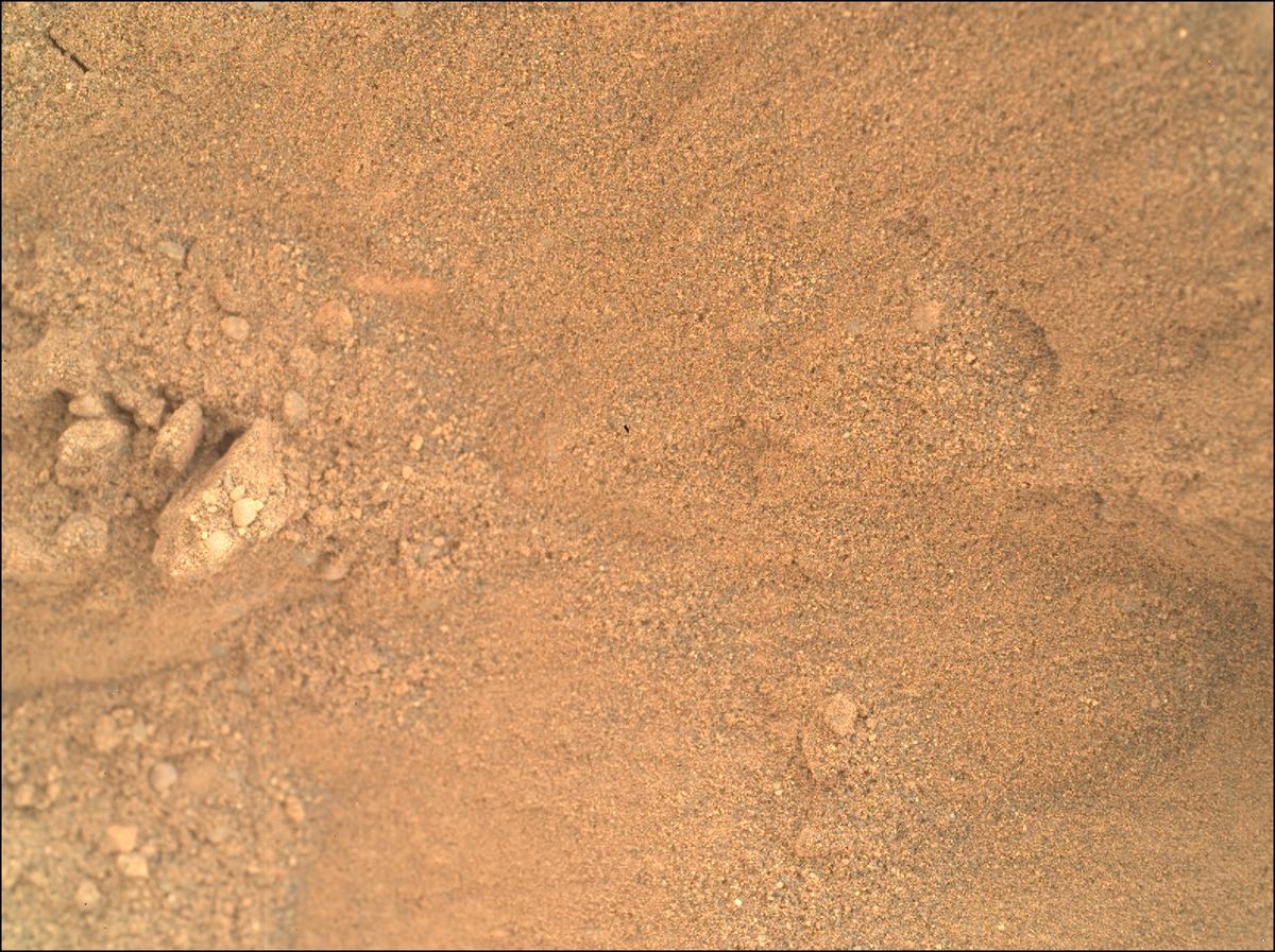 This image was taken by SHERLOC_WATSON onboard NASA's Mars rover Perseverance on Sol 594