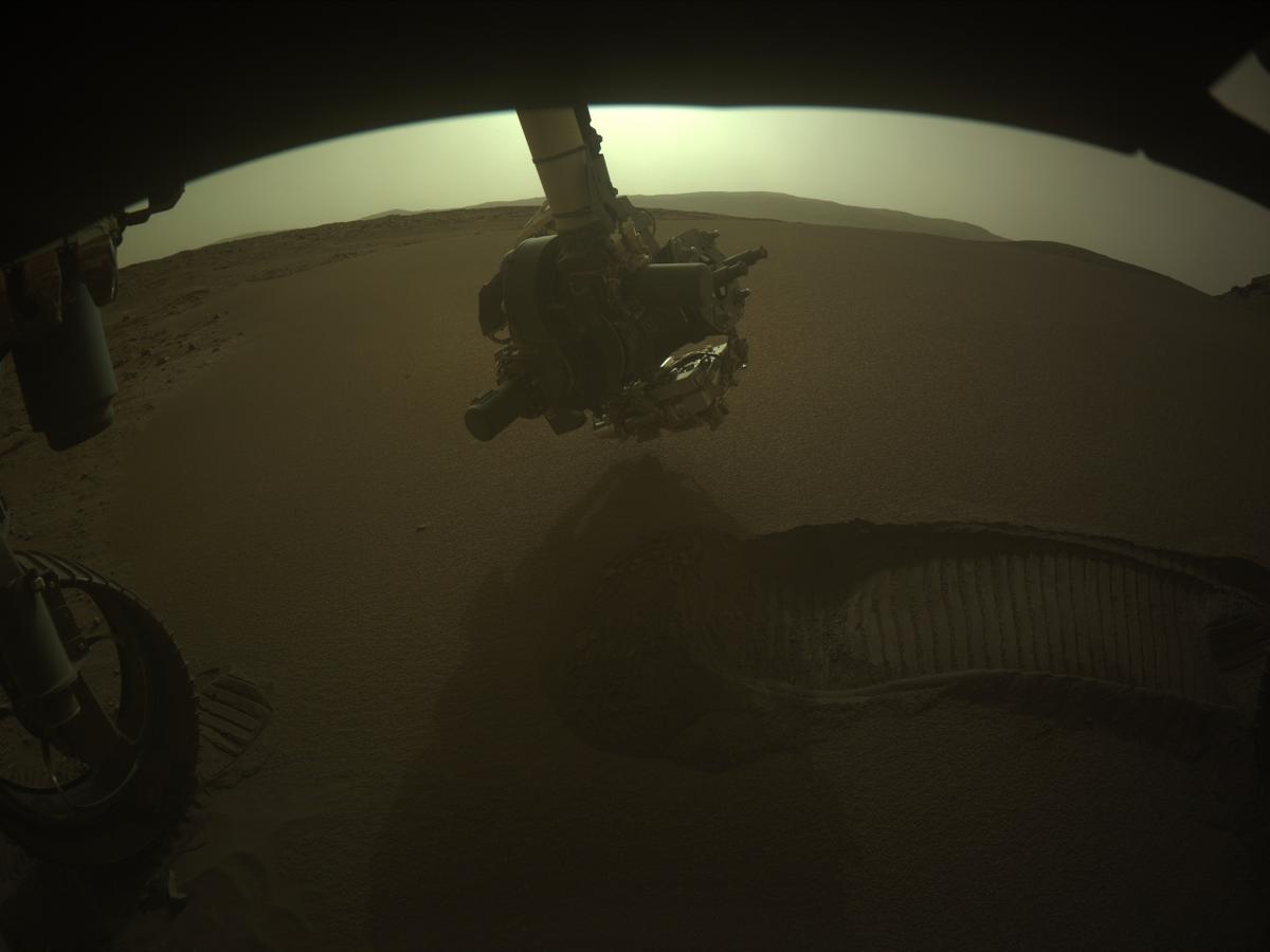 This image was taken by FRONT_HAZCAM_LEFT_A onboard NASA's Mars rover Perseverance on Sol 598