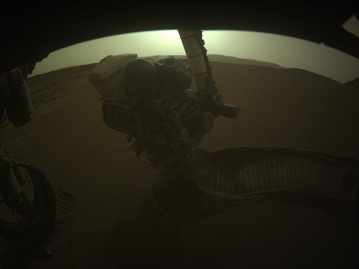 This image was taken by FRONT_HAZCAM_LEFT_A onboard NASA's Mars rover Perseverance on Sol 598