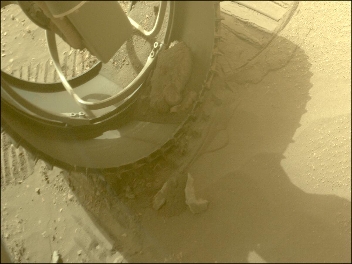 This image was taken by FRONT_HAZCAM_LEFT_A onboard NASA's Mars rover Perseverance on Sol 600