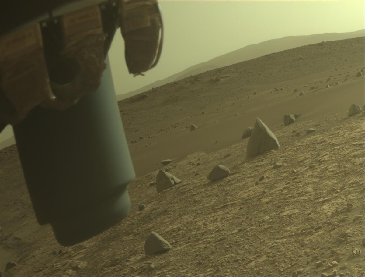 This image was taken by FRONT_HAZCAM_LEFT_A onboard NASA's Mars rover Perseverance on Sol 609