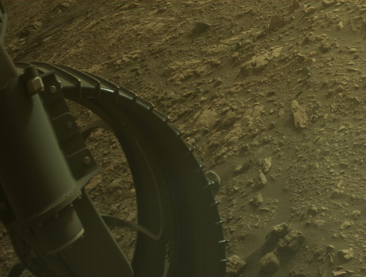 This image was taken by FRONT_HAZCAM_LEFT_A onboard NASA's Mars rover Perseverance on Sol 609