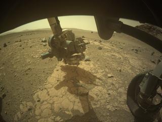 View image taken on Mars, Mars Perseverance Sol 611: Front Right Hazard Avoidance Camera (Hazcam)