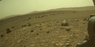 View image taken on Mars, Mars Perseverance Sol 612: Front Left Hazard Avoidance Camera (Hazcam)