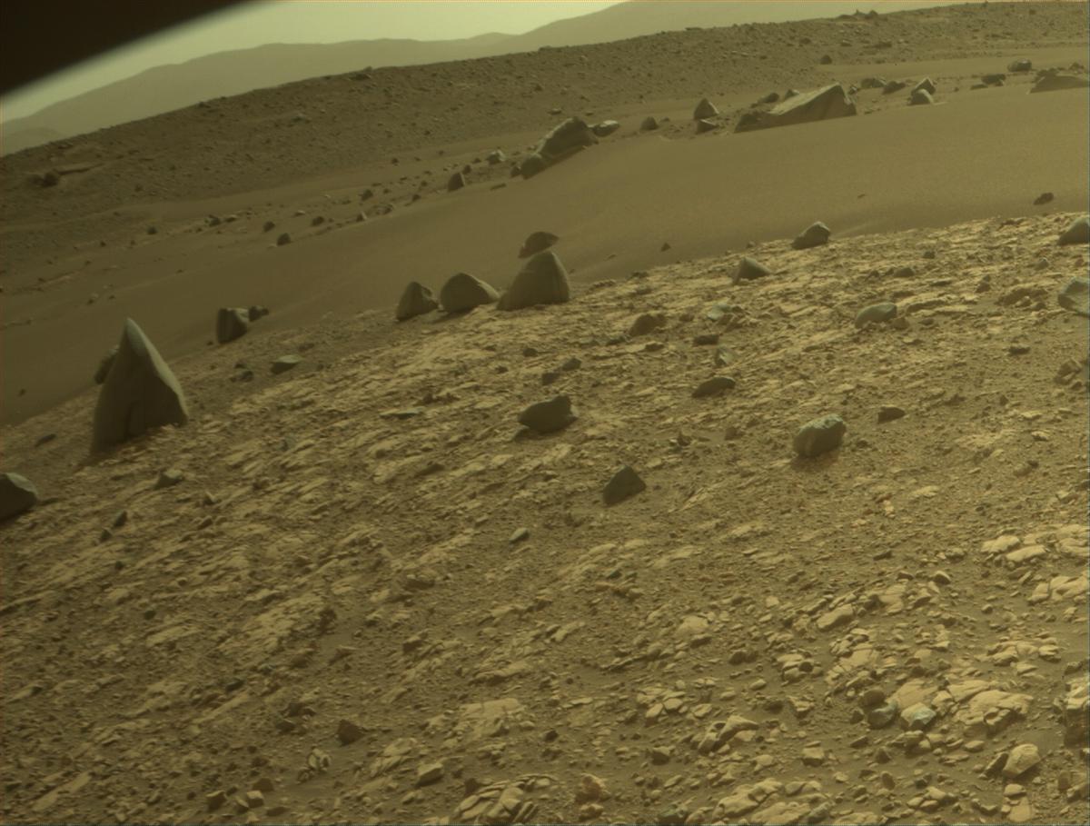 This image was taken by FRONT_HAZCAM_RIGHT_A onboard NASA's Mars rover Perseverance on Sol 612