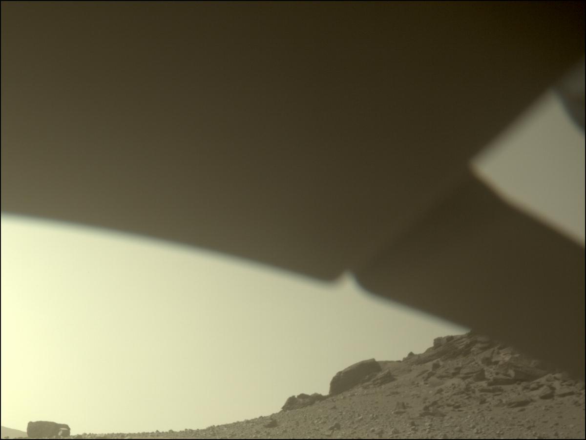This image was taken by FRONT_HAZCAM_LEFT_A onboard NASA's Mars rover Perseverance on Sol 619