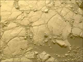 View image taken on Mars, Mars Perseverance Sol 619: Front Left Hazard Avoidance Camera (Hazcam)