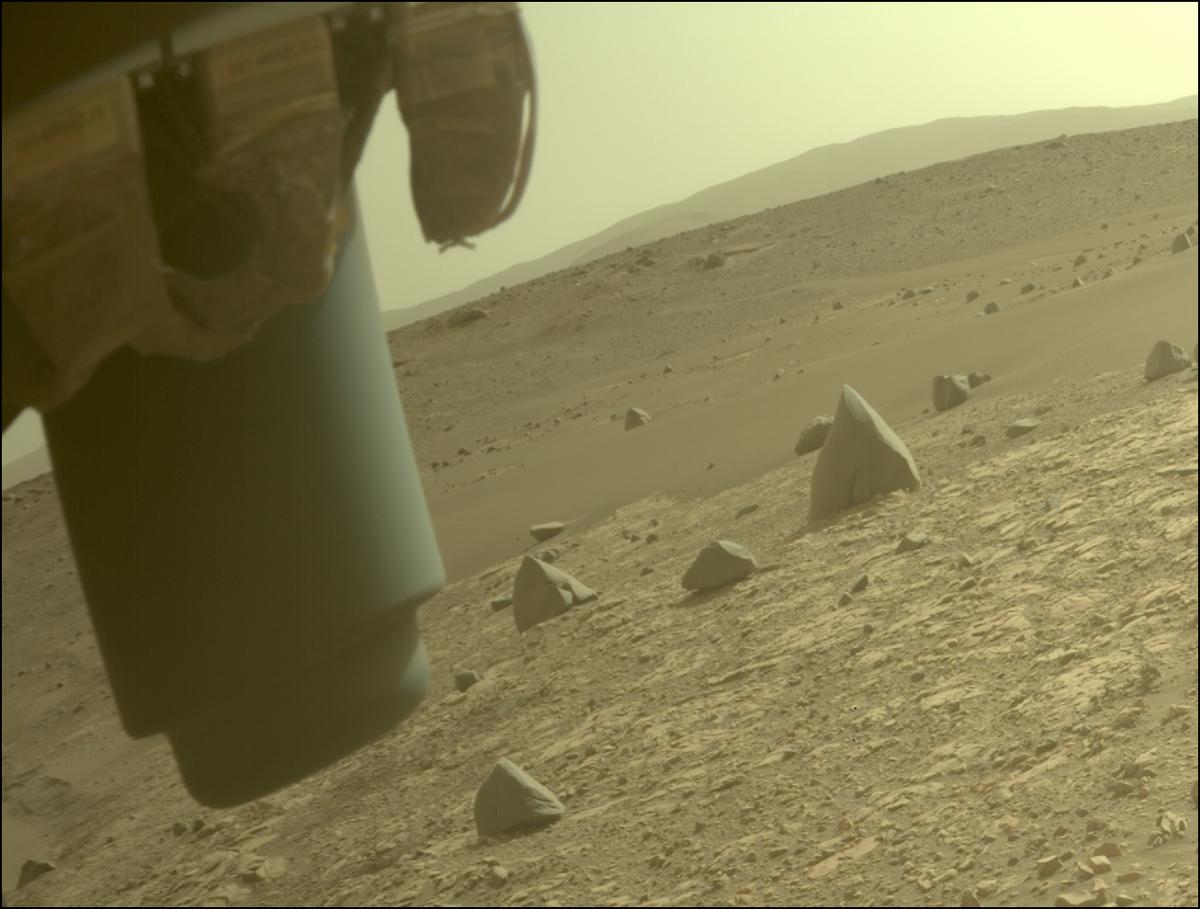 This image was taken by FRONT_HAZCAM_LEFT_A onboard NASA's Mars rover Perseverance on Sol 619