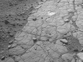 View image taken on Mars, Mars Perseverance Sol 619: Front Right Hazard Avoidance Camera (Hazcam)