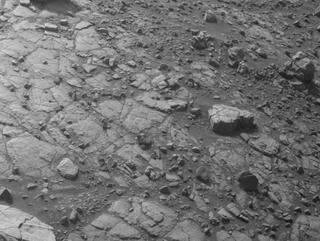 View image taken on Mars, Mars Perseverance Sol 619: Front Right Hazard Avoidance Camera (Hazcam)