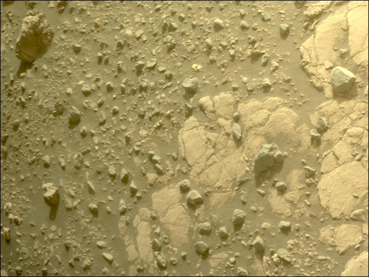 This image was taken by FRONT_HAZCAM_RIGHT_A onboard NASA's Mars rover Perseverance on Sol 619