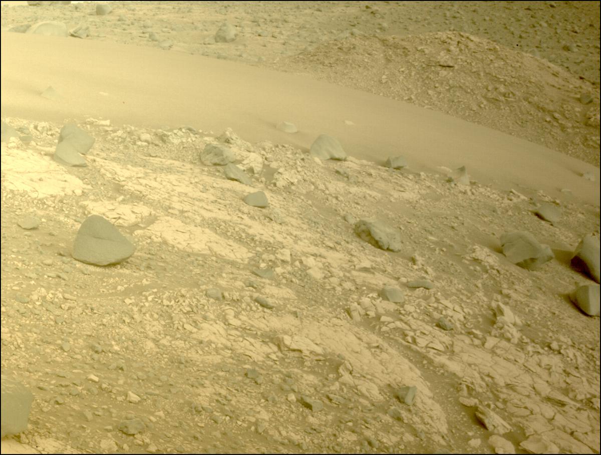 This image was taken by FRONT_HAZCAM_LEFT_A onboard NASA's Mars rover Perseverance on Sol 620