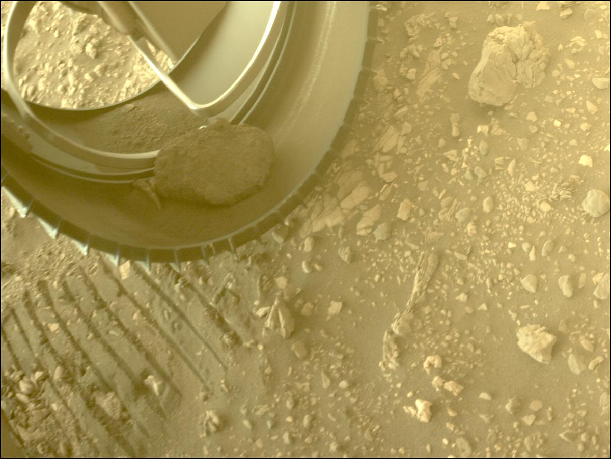 This image was taken by FRONT_HAZCAM_LEFT_A onboard NASA's Mars rover Perseverance on Sol 620