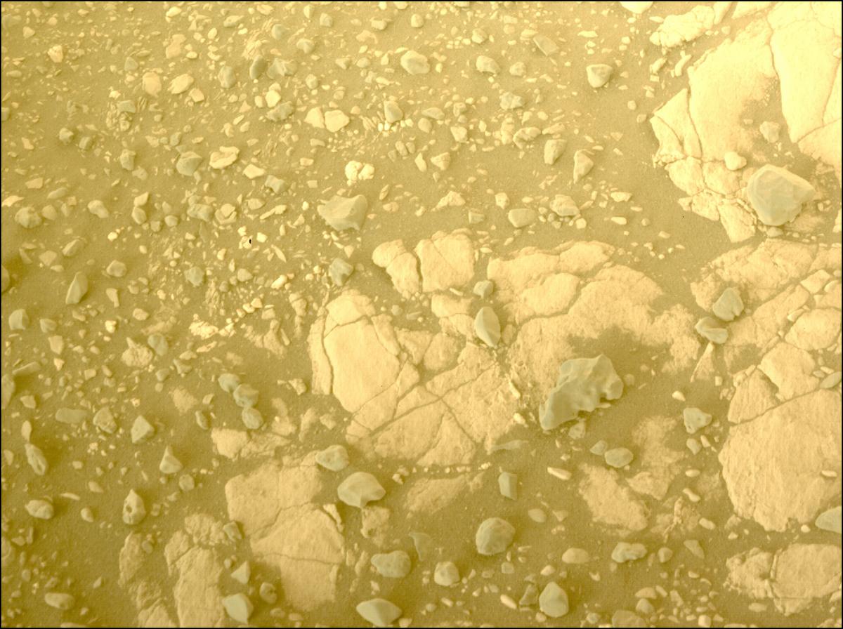This image was taken by FRONT_HAZCAM_LEFT_A onboard NASA's Mars rover Perseverance on Sol 620