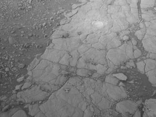 View image taken on Mars, Mars Perseverance Sol 620: Front Right Hazard Avoidance Camera (Hazcam)