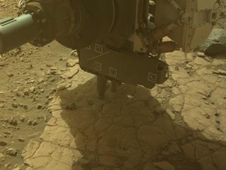 View image taken on Mars, Mars Perseverance Sol 623: Front Left Hazard Avoidance Camera (Hazcam)