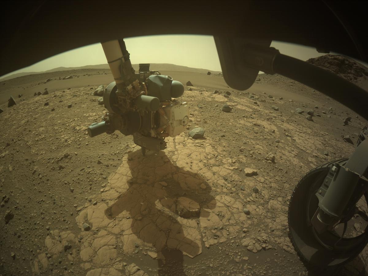 This image was taken by FRONT_HAZCAM_RIGHT_A onboard NASA's Mars rover Perseverance on Sol 623