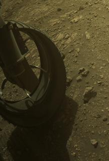 View image taken on Mars, Mars Perseverance Sol 626: Front Left Hazard Avoidance Camera (Hazcam)