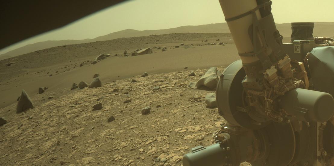 This image was taken by FRONT_HAZCAM_RIGHT_A onboard NASA's Mars rover Perseverance on Sol 626