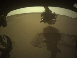 View image taken on Mars, Mars Perseverance Sol 633: Front Left Hazard Avoidance Camera (Hazcam)