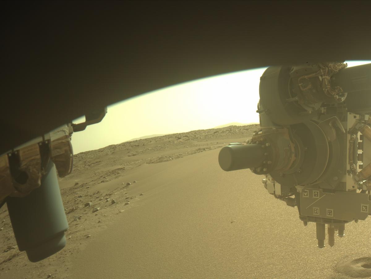 This image was taken by FRONT_HAZCAM_LEFT_A onboard NASA's Mars rover Perseverance on Sol 634