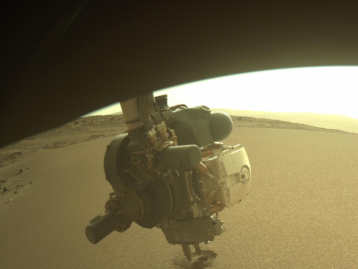 This image was taken by FRONT_HAZCAM_RIGHT_A onboard NASA's Mars rover Perseverance on Sol 634