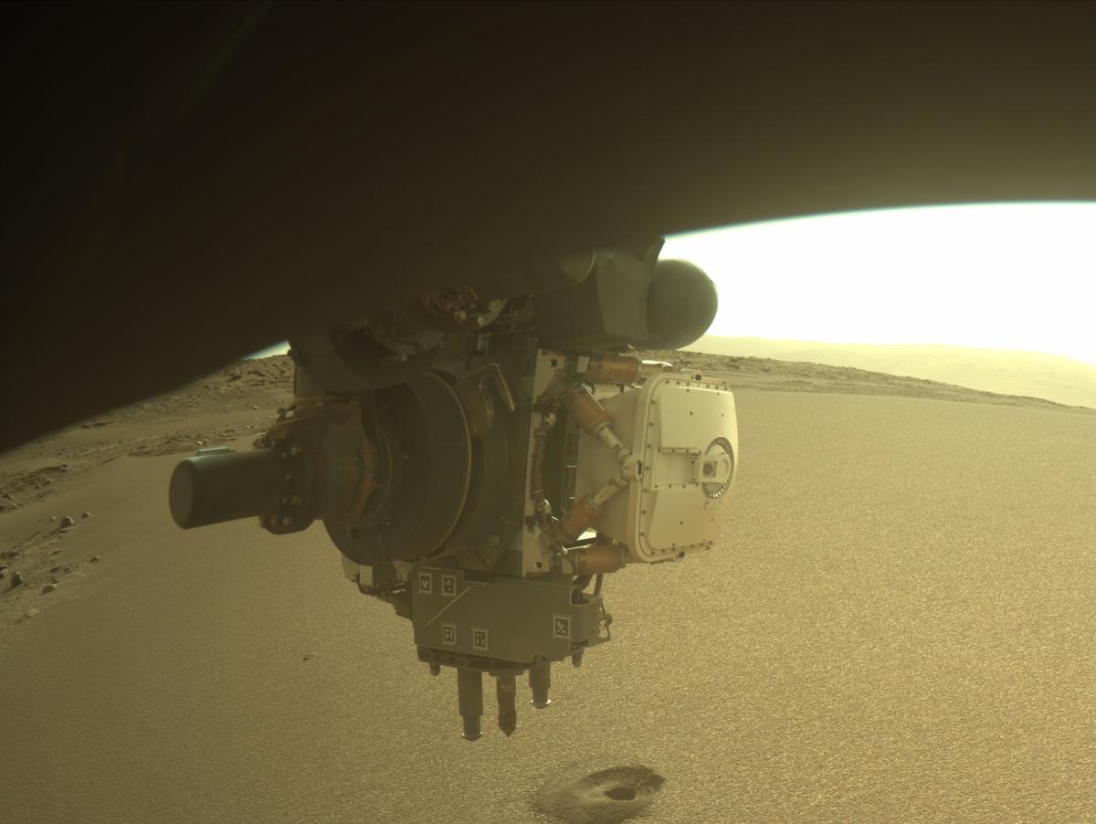 This image was taken by FRONT_HAZCAM_RIGHT_A onboard NASA's Mars rover Perseverance on Sol 634