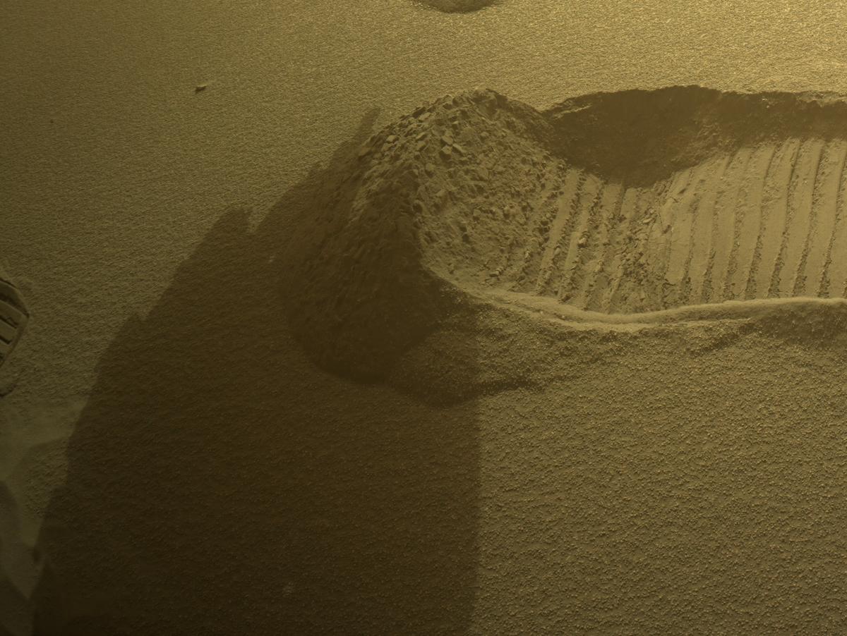 This image was taken by FRONT_HAZCAM_RIGHT_A onboard NASA's Mars rover Perseverance on Sol 634