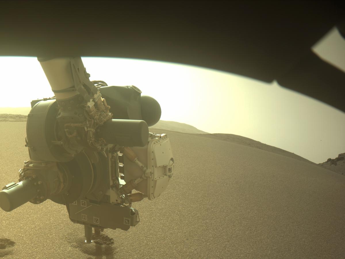 This image was taken by FRONT_HAZCAM_LEFT_A onboard NASA's Mars rover Perseverance on Sol 639