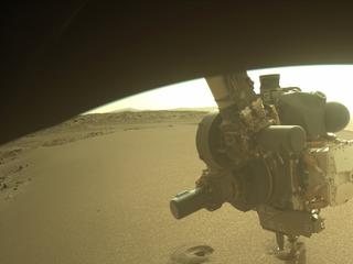 View image taken on Mars, Mars Perseverance Sol 639: Front Right Hazard Avoidance Camera (Hazcam)