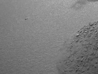 View image taken on Mars, Mars Perseverance Sol 640: Front Left Hazard Avoidance Camera (Hazcam)