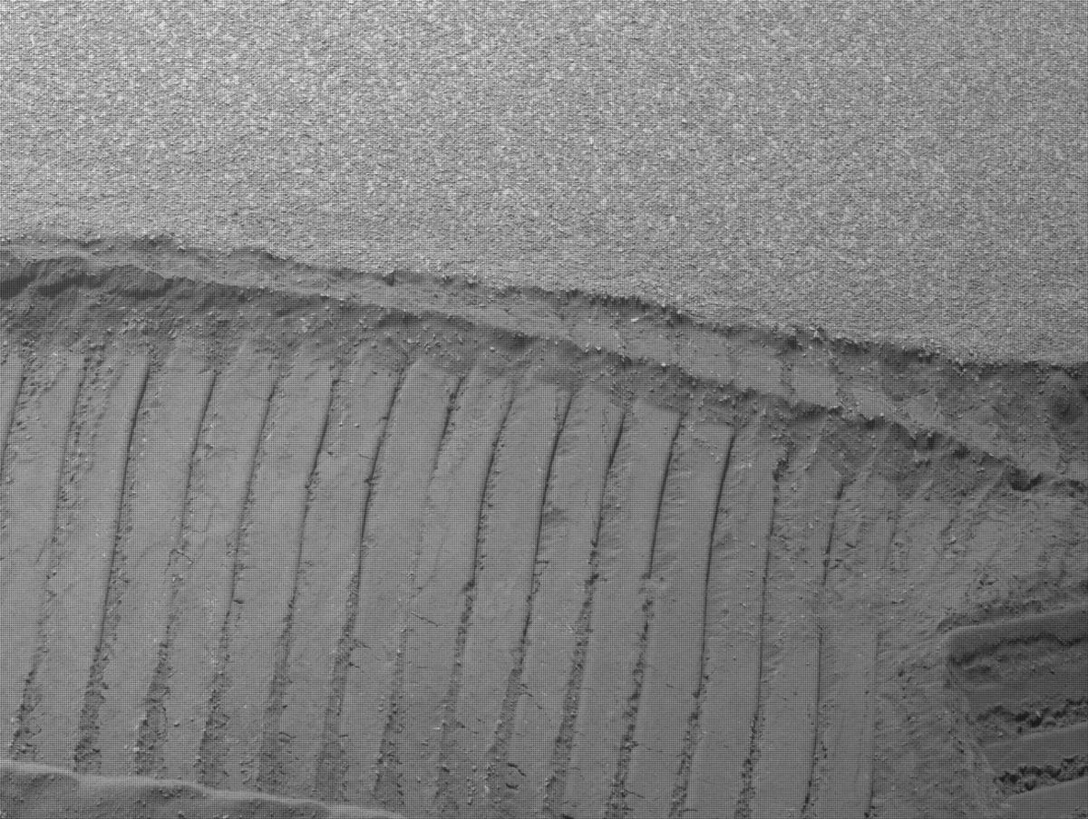 This image was taken by FRONT_HAZCAM_RIGHT_A onboard NASA's Mars rover Perseverance on Sol 640