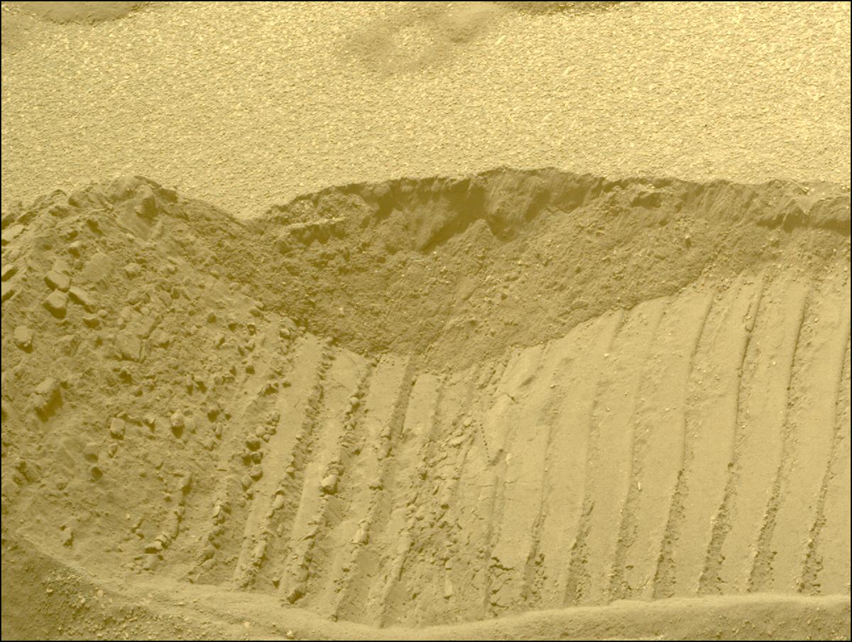 This image was taken by FRONT_HAZCAM_RIGHT_A onboard NASA's Mars rover Perseverance on Sol 640