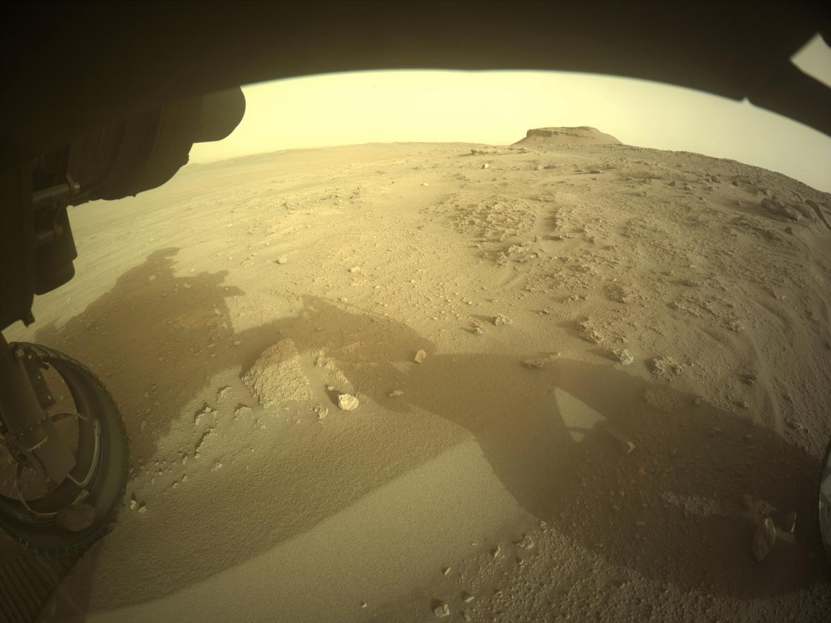 This image was taken by FRONT_HAZCAM_LEFT_A onboard NASA's Mars rover Perseverance on Sol 641