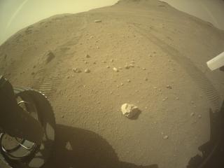 View image taken on Mars, Mars Perseverance Sol 644: Rear Left Hazard Avoidance Camera (Hazcam)