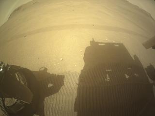 View image taken on Mars, Mars Perseverance Sol 645: Rear Left Hazard Avoidance Camera (Hazcam)