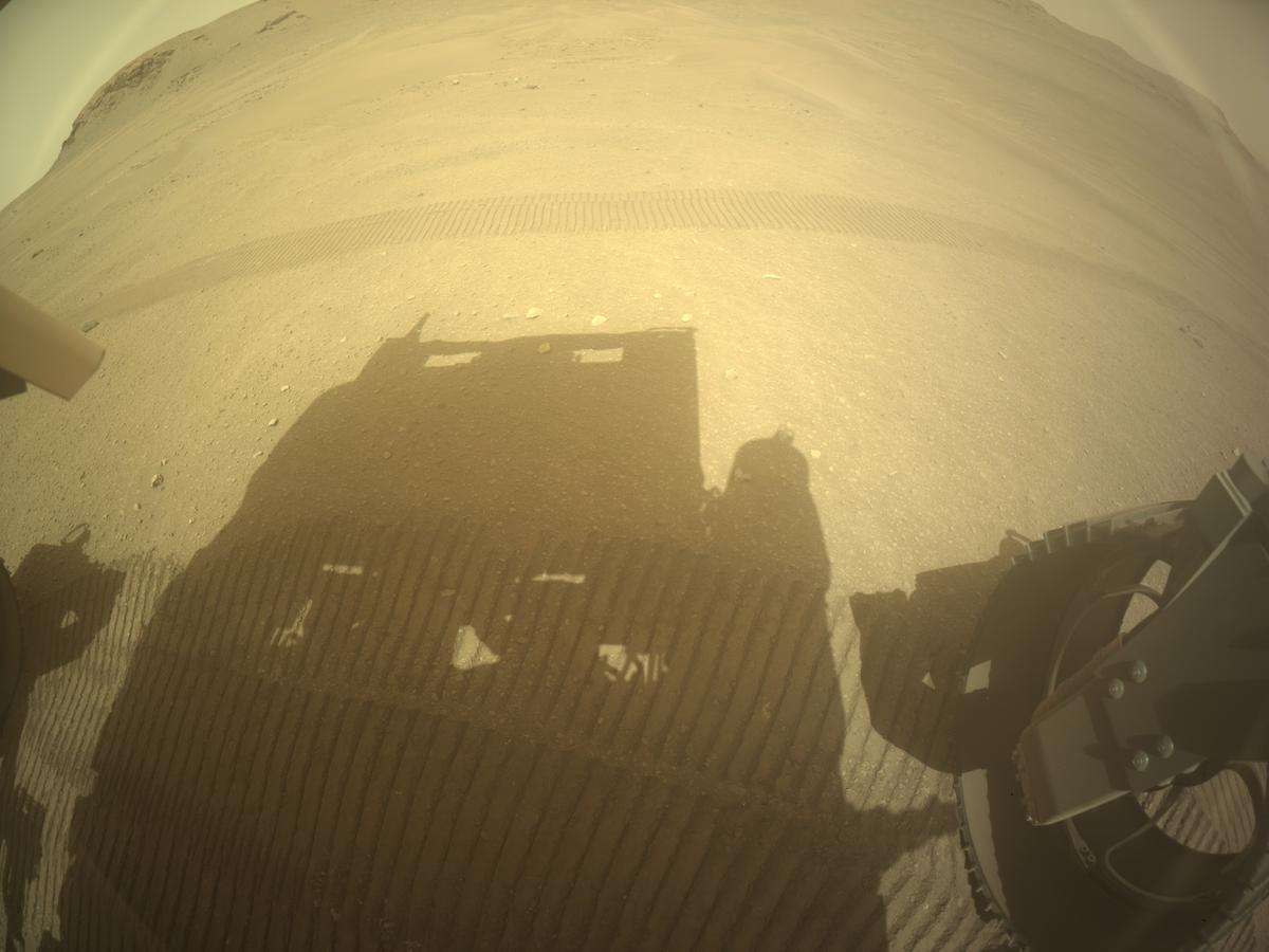 This image was taken by REAR_HAZCAM_RIGHT onboard NASA's Mars rover Perseverance on Sol 645