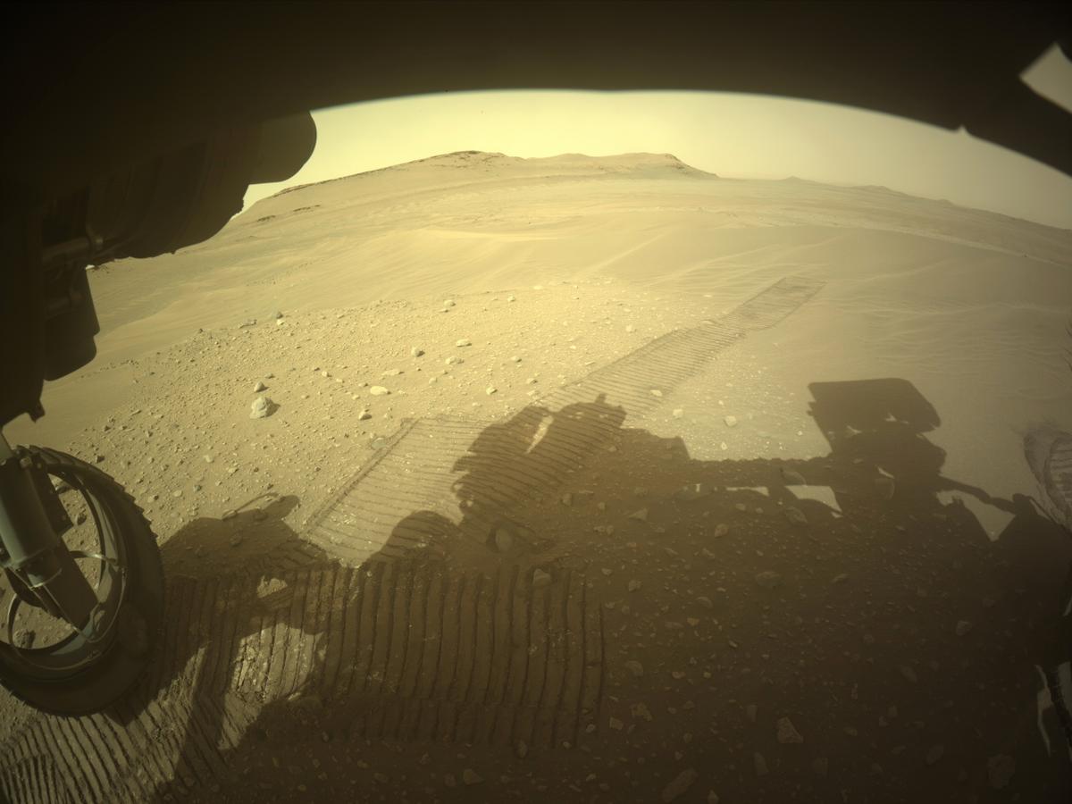 This image was taken by FRONT_HAZCAM_LEFT_A onboard NASA's Mars rover Perseverance on Sol 646
