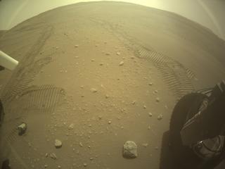 View image taken on Mars, Mars Perseverance Sol 646: Rear Right Hazard Avoidance Camera (Hazcam)