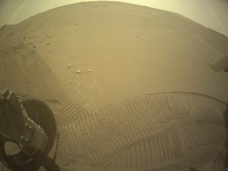 View image taken on Mars, Mars Perseverance Sol 647: Rear Left Hazard Avoidance Camera (Hazcam)