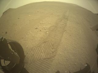 View image taken on Mars, Mars Perseverance Sol 648: Rear Left Hazard Avoidance Camera (Hazcam)