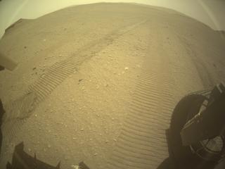View image taken on Mars, Mars Perseverance Sol 648: Rear Right Hazard Avoidance Camera (Hazcam)