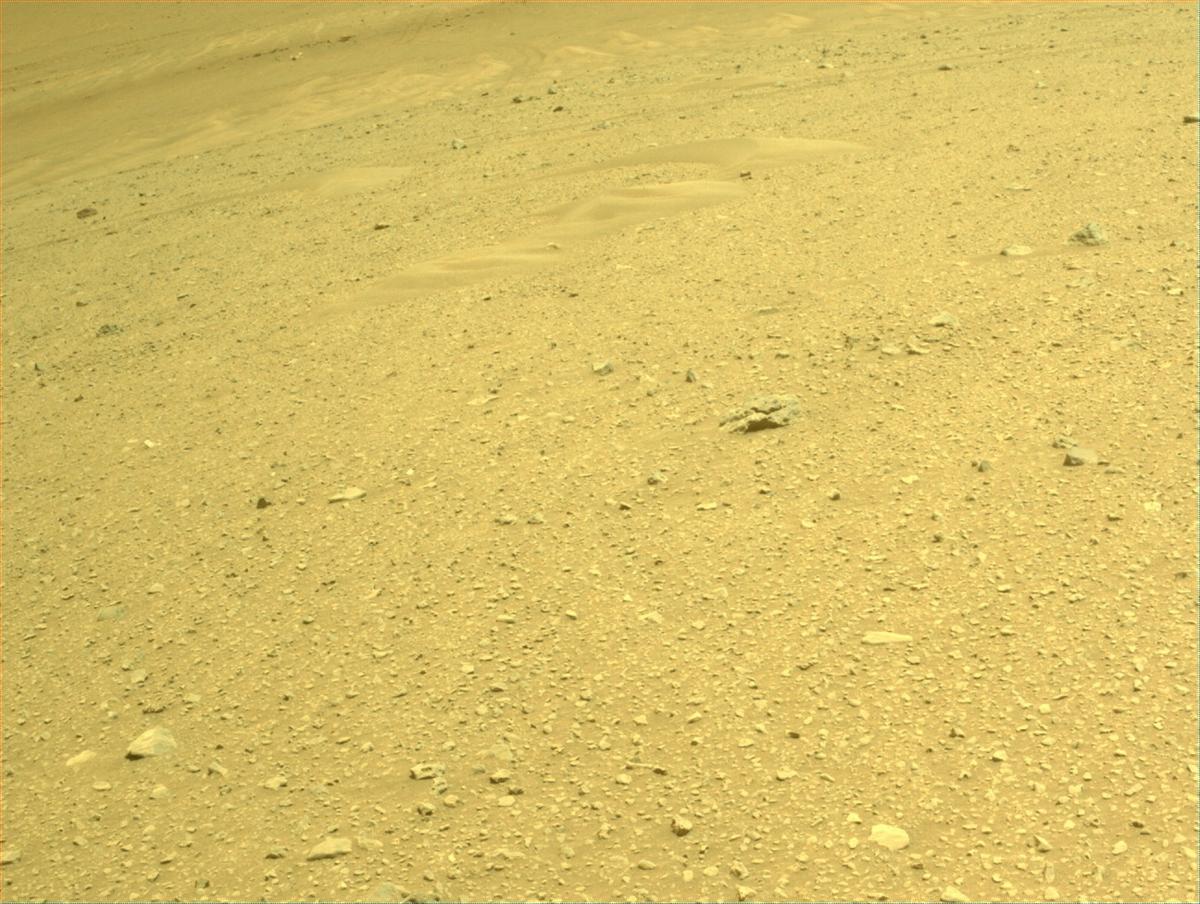 This image was taken by FRONT_HAZCAM_LEFT_A onboard NASA's Mars rover Perseverance on Sol 649