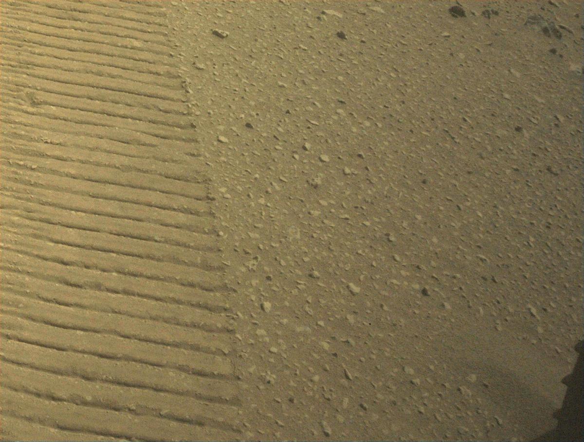 This image was taken by FRONT_HAZCAM_LEFT_A onboard NASA's Mars rover Perseverance on Sol 649