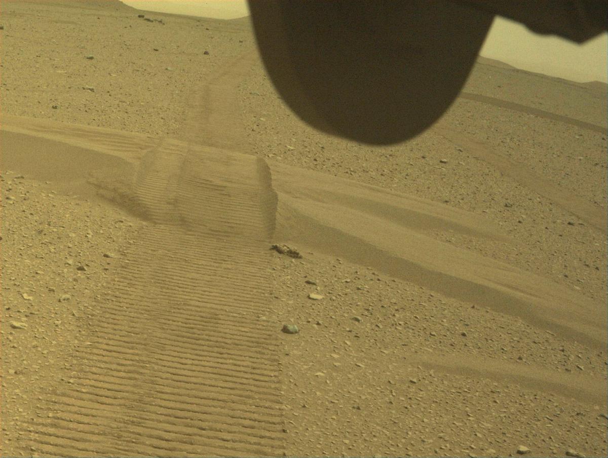This image was taken by FRONT_HAZCAM_RIGHT_A onboard NASA's Mars rover Perseverance on Sol 649